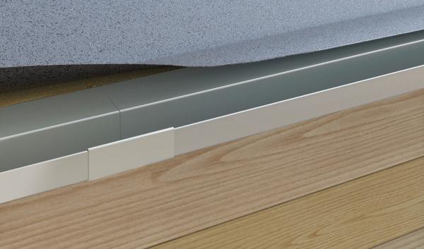 Endstück Universal Kastendachrinne Simpel Aluminium weiss